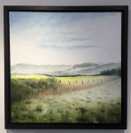 My morning run, view Wardour Castle area, Wiltshire. Oil on Canvas.